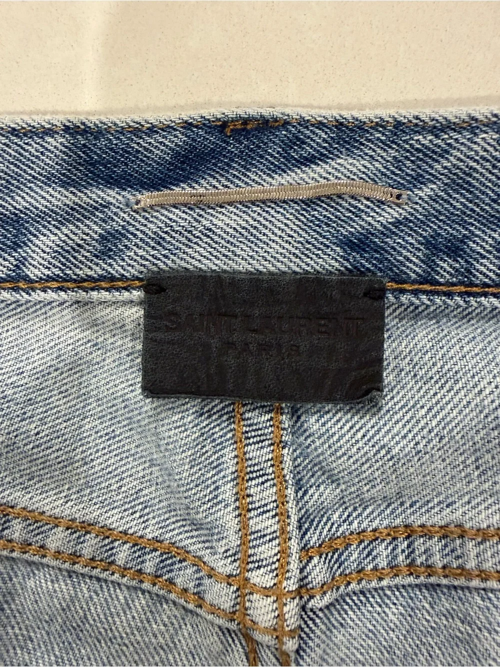 Saint Laurent Santa Monica Blue Denim Shorts (Men Size 32)
